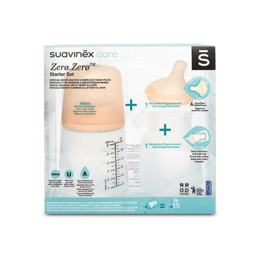 Suavinex Set de démarrage Zerø.Zerø anti-colique 180 ml - 2 pièces