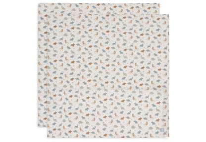 Jollein Essuie tetra Roarsome 115 x 115 cm - 2 pièces