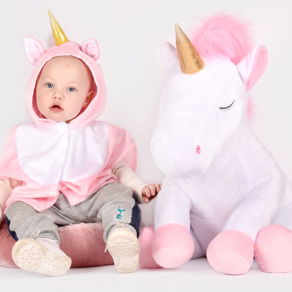 Den Goda Fen Mini Cape Licorne Rose taille 86-110 - 1-4 ans