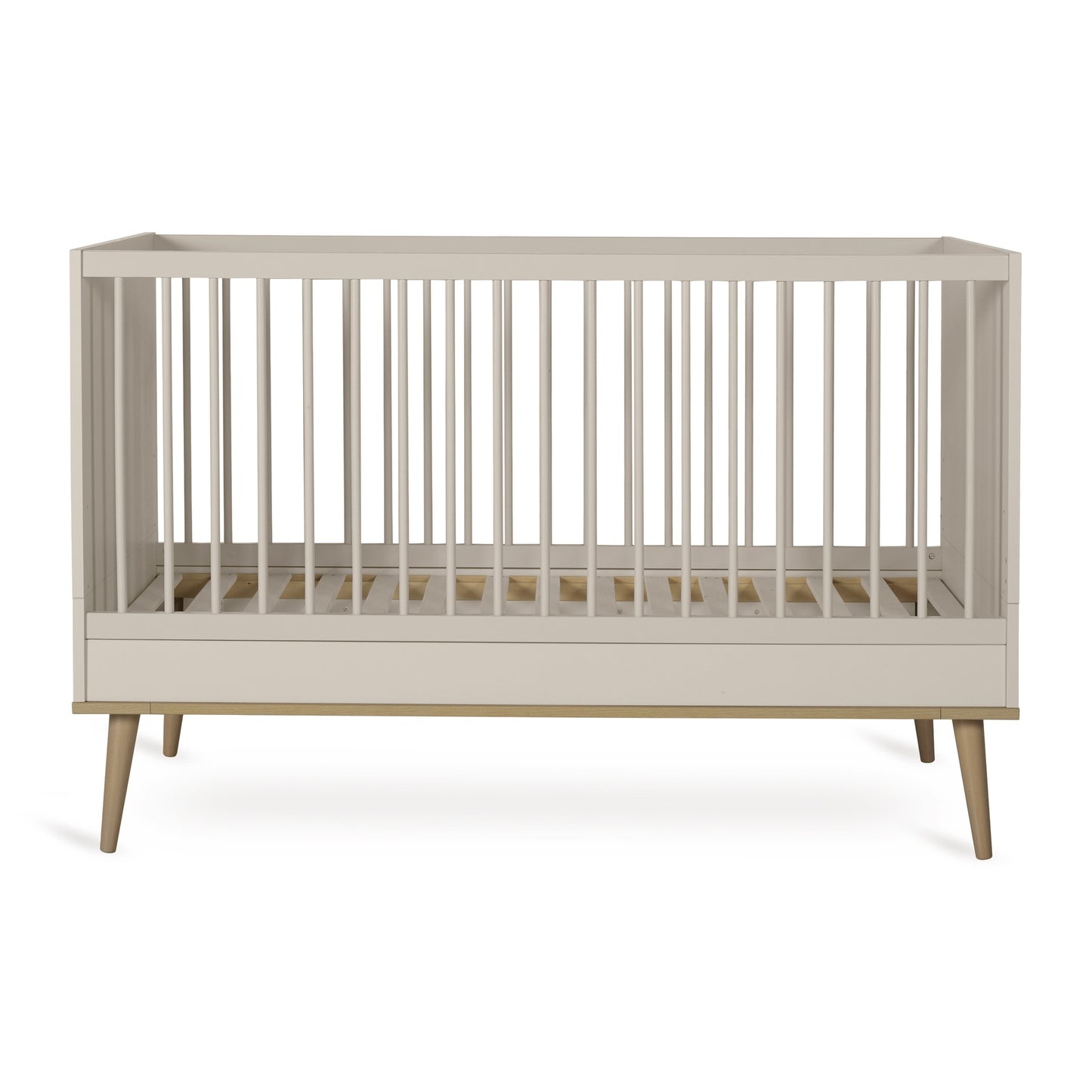 Quax Chambre de bebe 3 pièces (lit evolutif L 14 x Lg 7 cm - commode - armoire 3 portes) Flow Clay