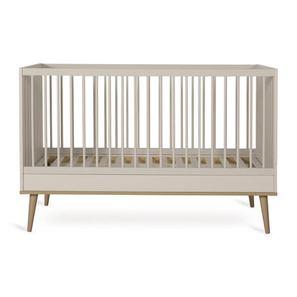 Quax Chambre de bebe 3 pièces (lit evolutif L 14 x Lg 7 cm - commode - armoire 3 portes) Flow Clay
