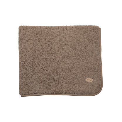 Pericles Deken voor wieg of park Teddy Chocolate bruin B 75 x L 100 cm