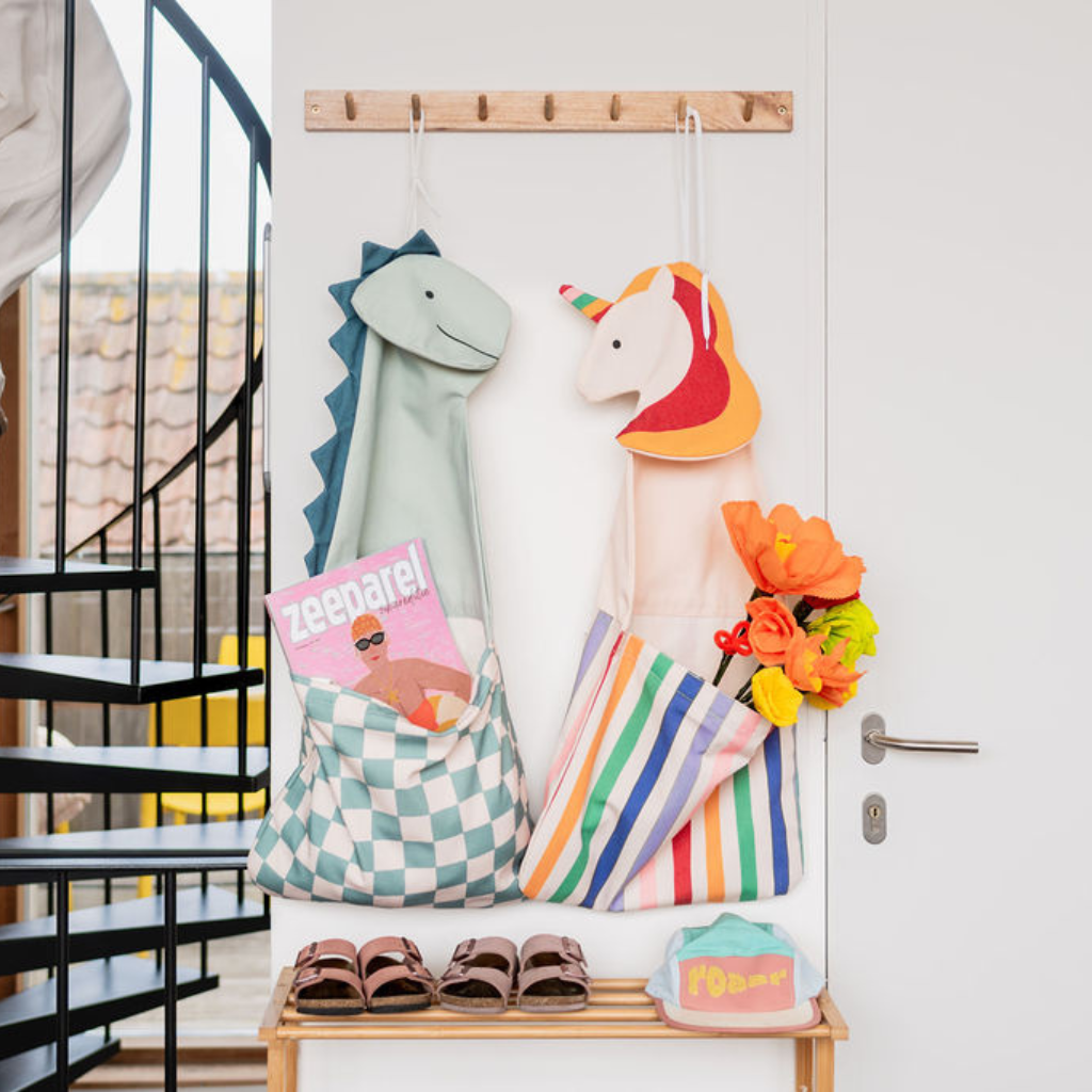 Play&Go Rangement mural & sac Toto dino