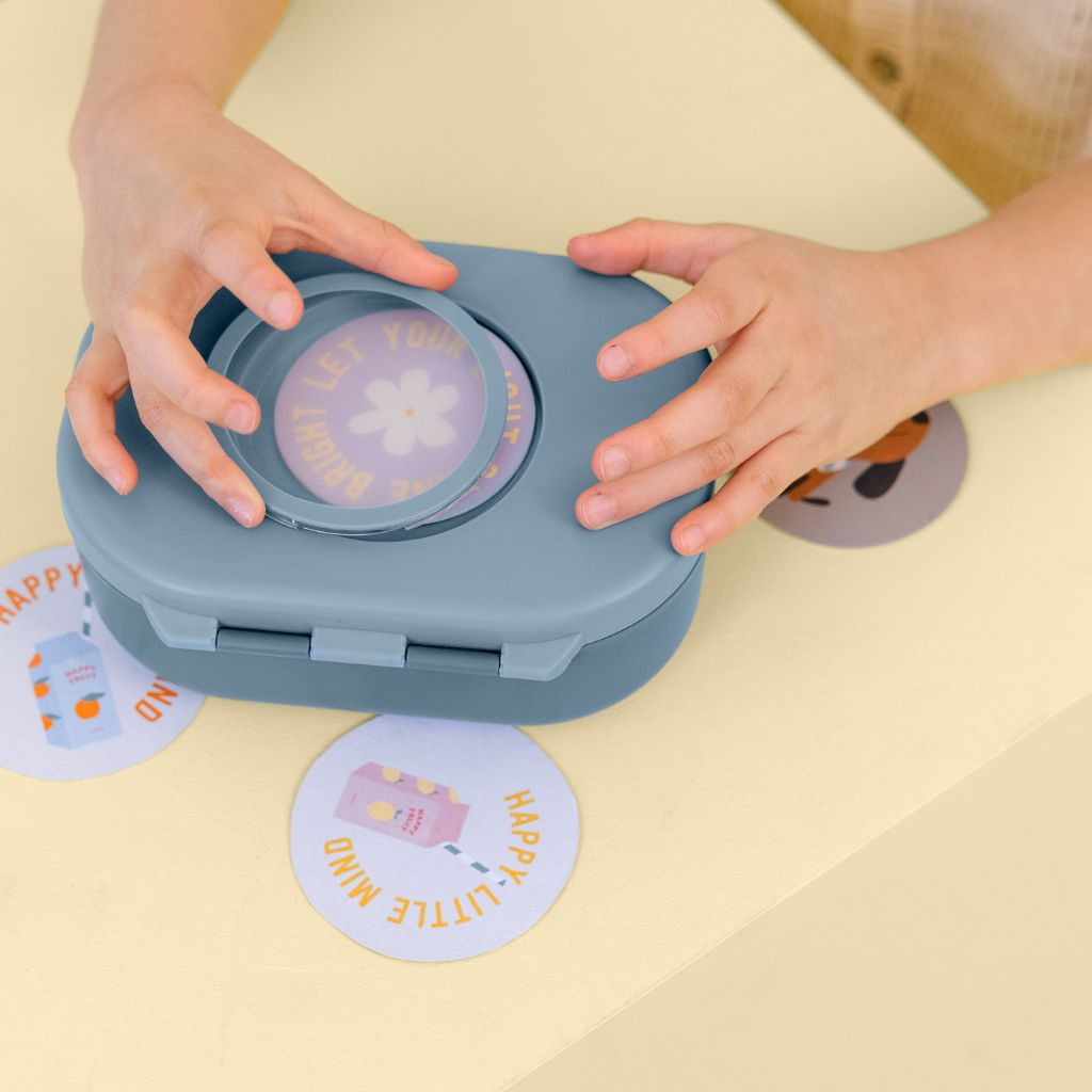 Lässig Snackdoosje Pattern Party blue/green