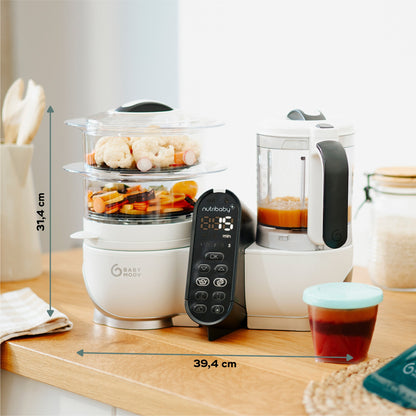 Babymoov Stoomkoker/mixer/flesverwarmer/sterilisator Nutribaby + White