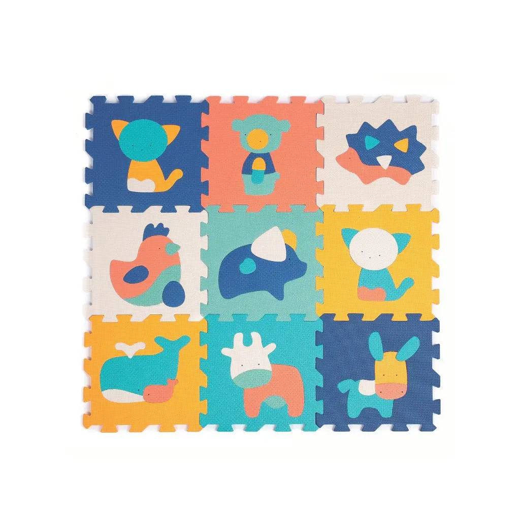 Ludi Tapis de Jeu Animaux - 90 x 90 cm           