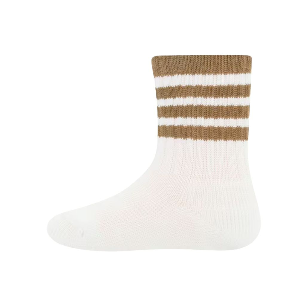 Ewers Bas Motif à 3 Rayures Beige Unisexe