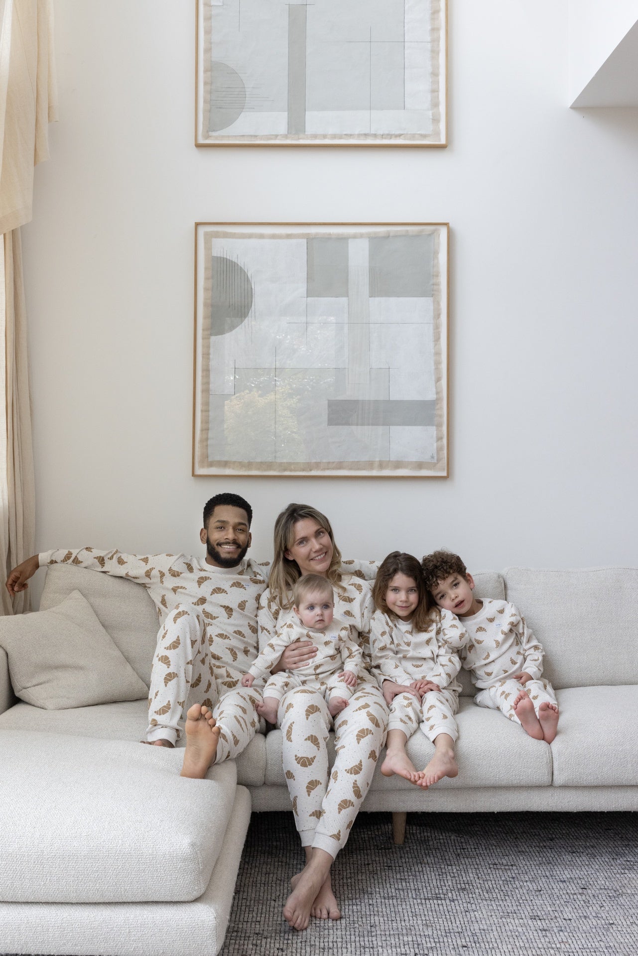 Feetje 2-delige pyjama Croissant Twinning Champagne Volwassen