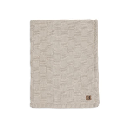 Jollein Deken voor bed Box Knit Warm Sand/Velvet 100 x 150 cm