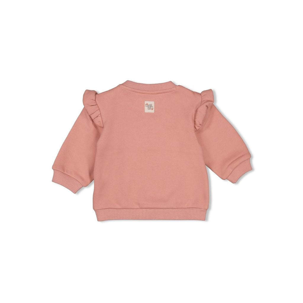 Feetje Sweater - Woodland Bloom Mauve Meisje