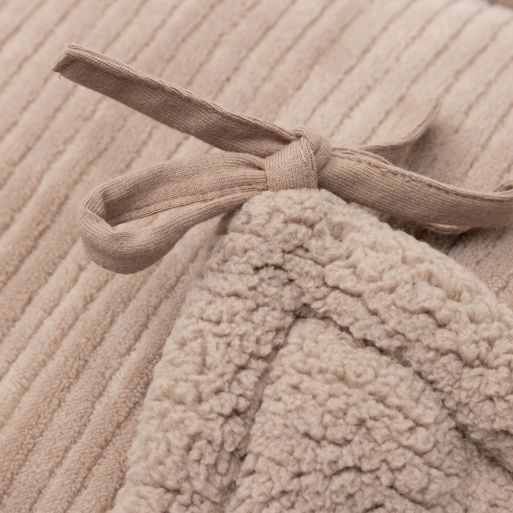 Jollein Parkomrander Cloudy Rib Milky Coffee 180 x 30 cm