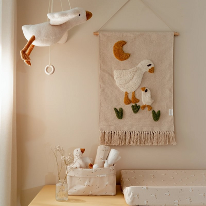 Little Dutch Essuie tetra Newborn Naturals Little Goose Beige L 70 x Lg 70 cm - 2 pièces