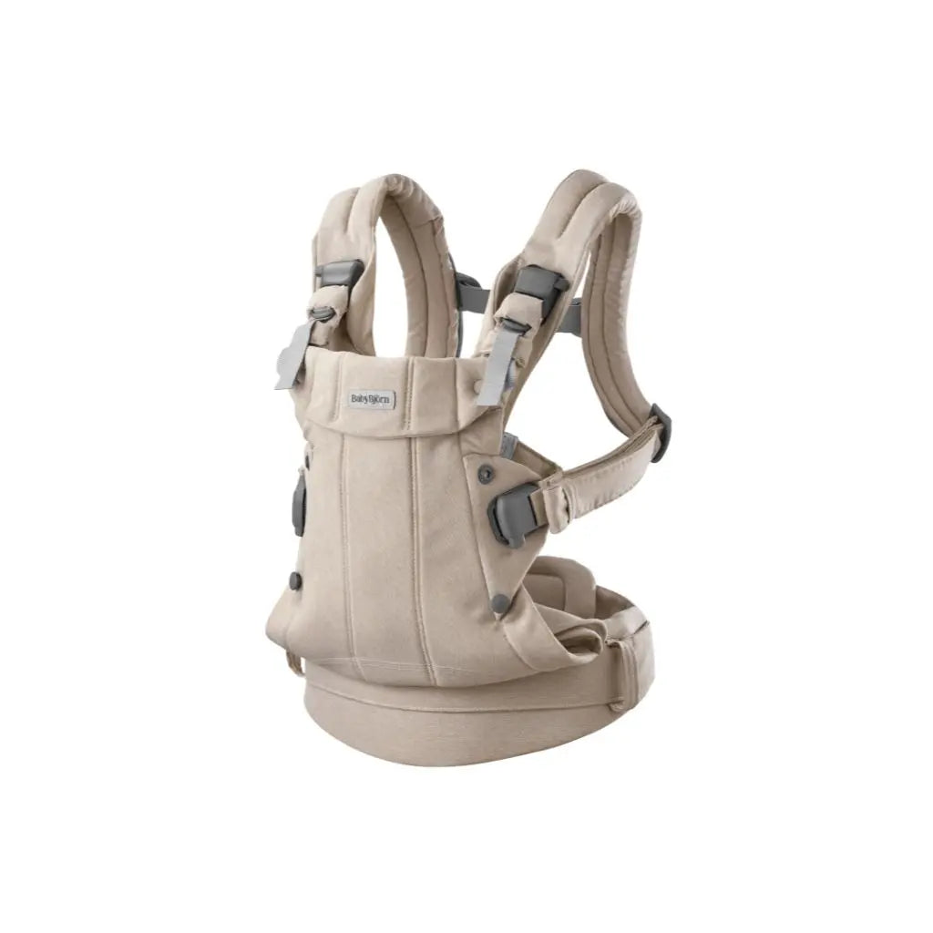 BabyBjörn Porte-bébé Harmony en tissu mélangé tissé Beige clair