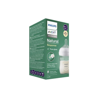 Philips AVENT Biberon en verre Natural Response transparent 120 ml - 3 pièces