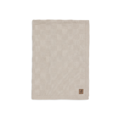 Jollein Deken voor wieg Box Knit Warm Sand 75 x 100 cm