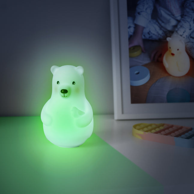 Pabobo Veilleuse Lumicolor Bear Chameleon  blanc