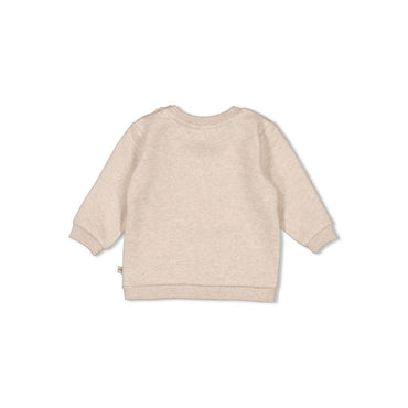Feetje Sweater - Wild World Taupe melange Jongen