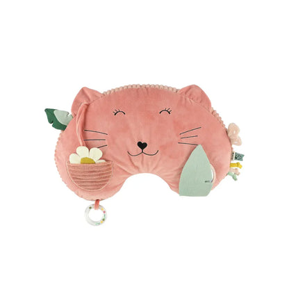 Trixie Baby Coussin Tummy time Mrs. Cat rose
