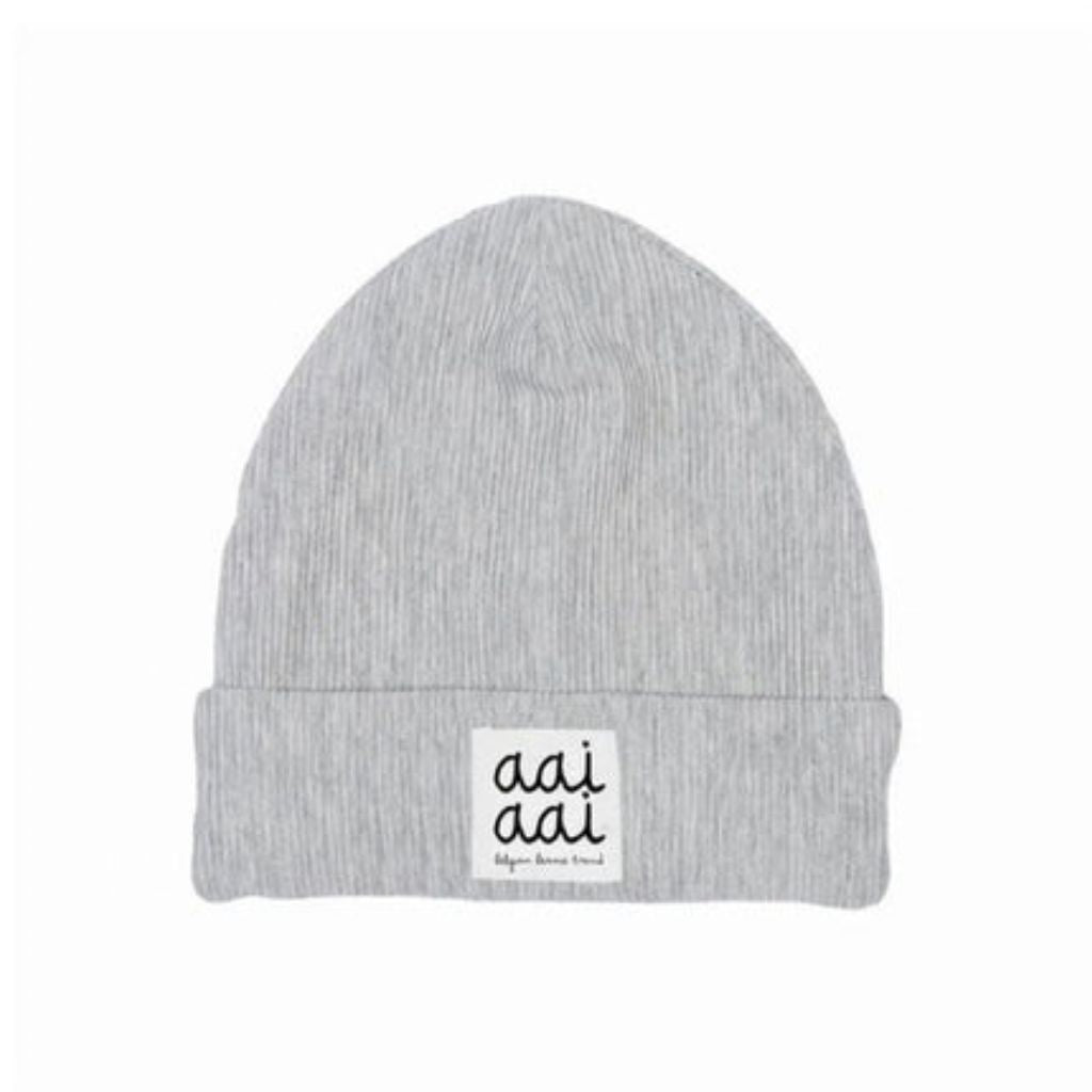 muts RIB beanie, m6-12m, Grey, unisex