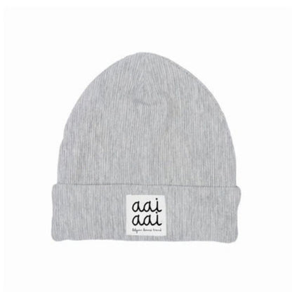 muts RIB beanie, m6-12m, Grey, unisex