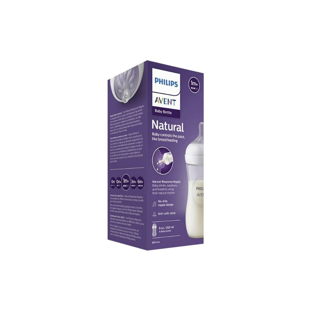 Philips AVENT Biberon Natural Response transparent 260 ml - 3 pièces
