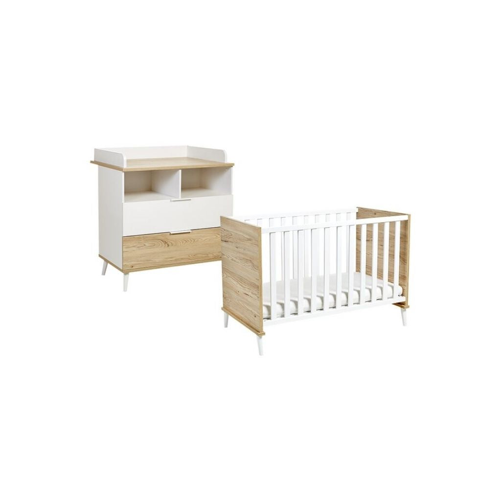 Transland Chambre de bébé 2 pièces (lit + commode) Maly