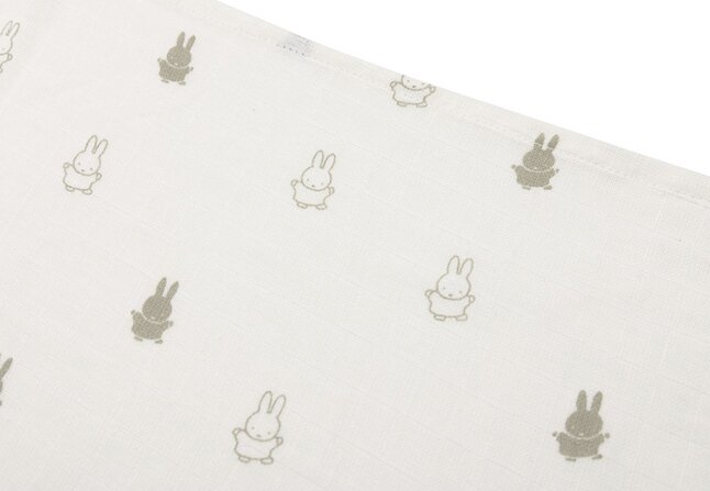 Jollein Essuie tetra Miffy Olive Green - 3 pièces