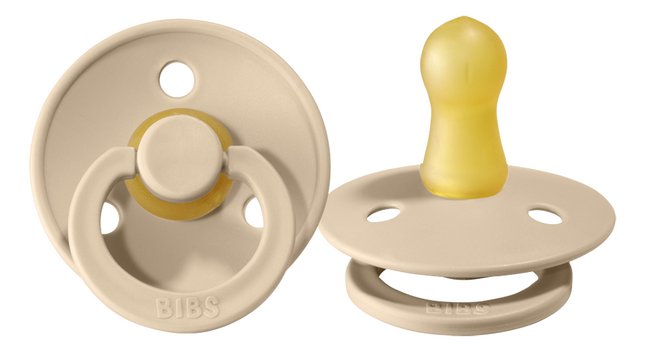 Bibs Sucette + 6 mois vanilla/blush - 2 pièces