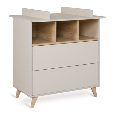 Quax 2-delige babykamer (meegroeibed + commode met verlengstuk) Loft Clay