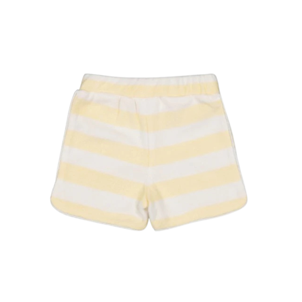 Feetje Short streep badstof Sunshine m 56 Yellow Meisjes