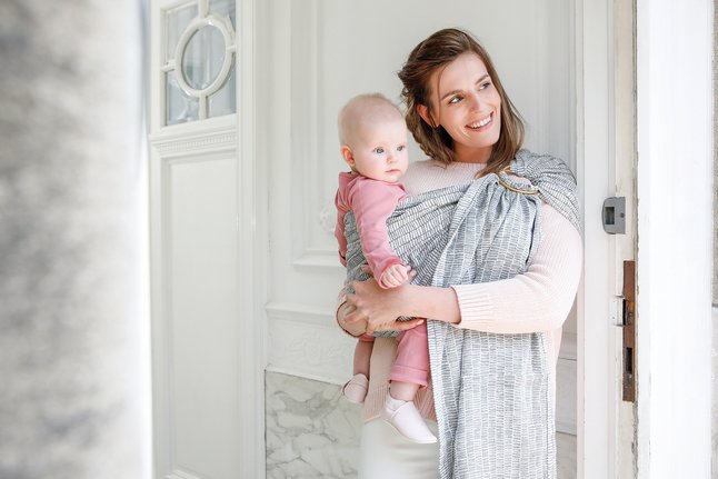 Babylonia Écharpe de portage BB-Sling Bold gris