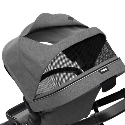 Thule Poussette Sleek Grey melange on black