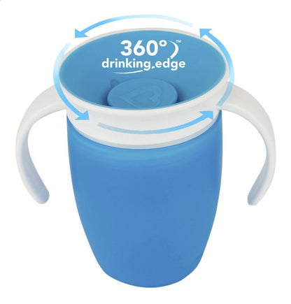 Munchkin Gobelet d'apprentissage Miracle 360° 207 ml bleu