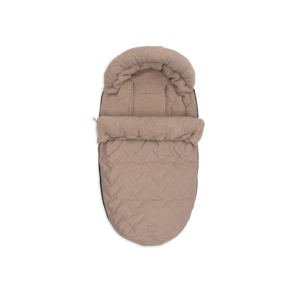 Jollein Voetenzak buggy/kinderwagen Embossed Milky Coffee