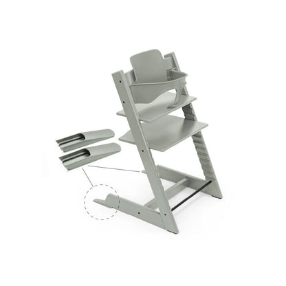 Stokke® Eetstoel Tripp Trapp® + beugel Baby Set² Glacier Green