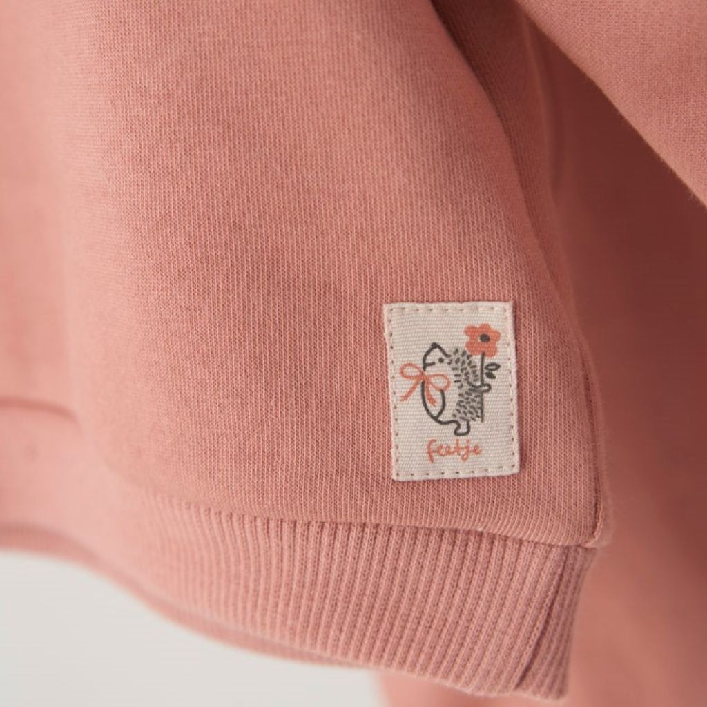 Feetje Sweater - Woodland Bloom Mauve Meisje