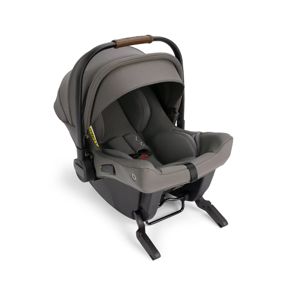 Nuna Siège-auto portable Pipa™ urbn Groupe 0+ Granite (cuir Cognac)