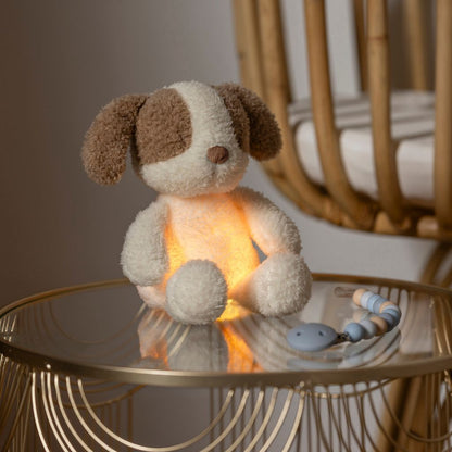 Nattou Knuffel nachtlamp Teddy/Nightlights Mini Sleepy hond vanille