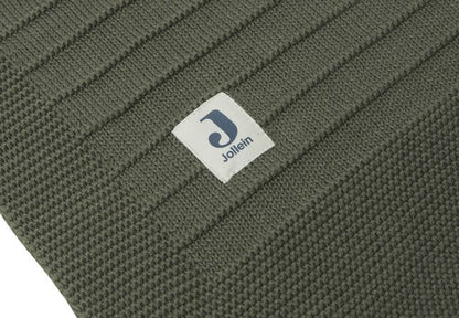Jollein Couverture pour lit Pure Knit Leaf Green