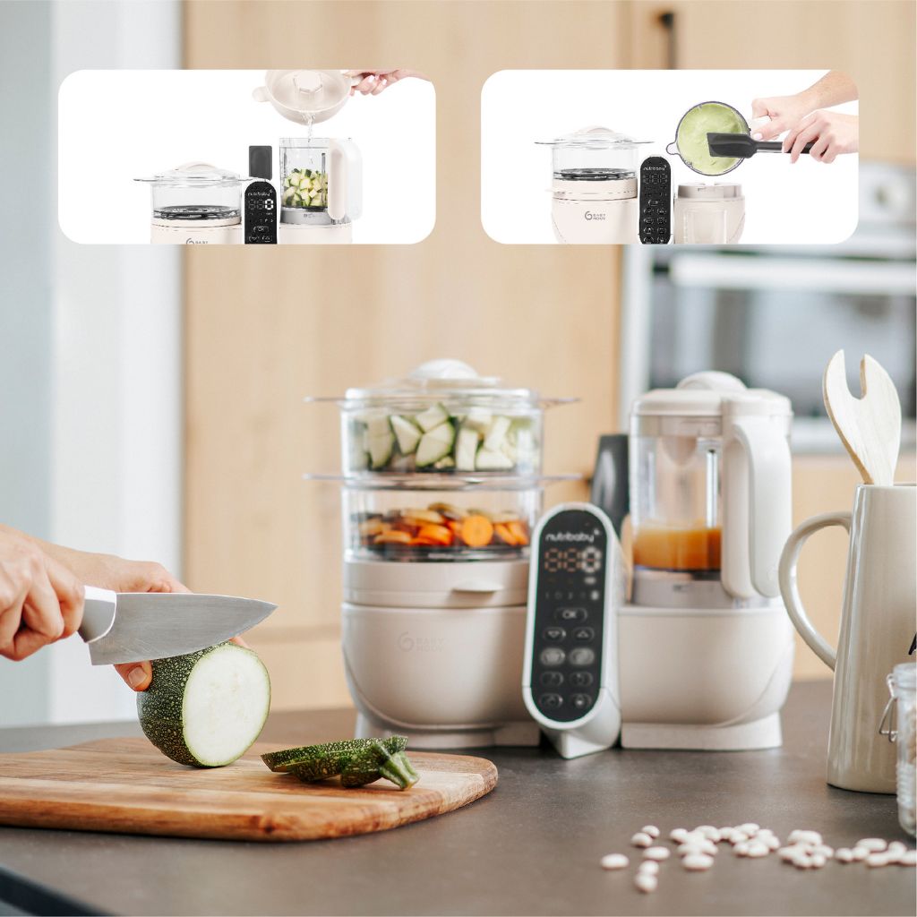 Babymoov Cuiseur vapeur-mixeur Nutribaby Beige Minéral