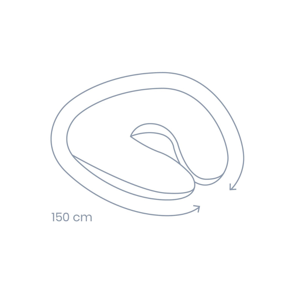 Doomoo Housse pour coussin d’allaitement Softy Corduroy Sand