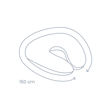 Doomoo Housse pour coussin d’allaitement Softy Corduroy Sand