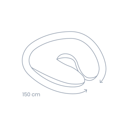 Doomoo Housse pour coussin d’allaitement Softy Corduroy Sand