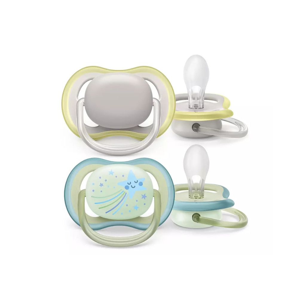 Philips AVENT Fopspeen + 0 maanden Ultra Air Combi Night/Day - 2 stuks
