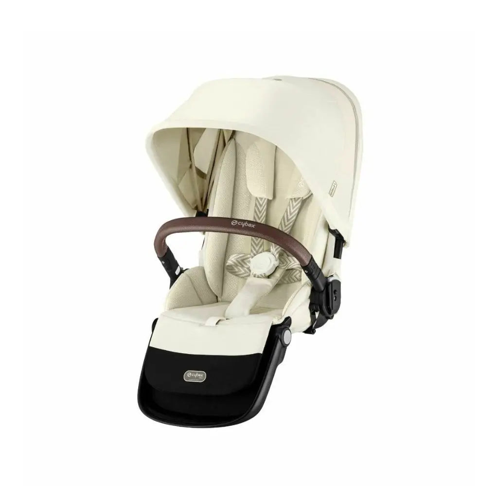 Cybex INFO: wandelwagen Gazelle S extra zitje frame taupe / Seashell beige