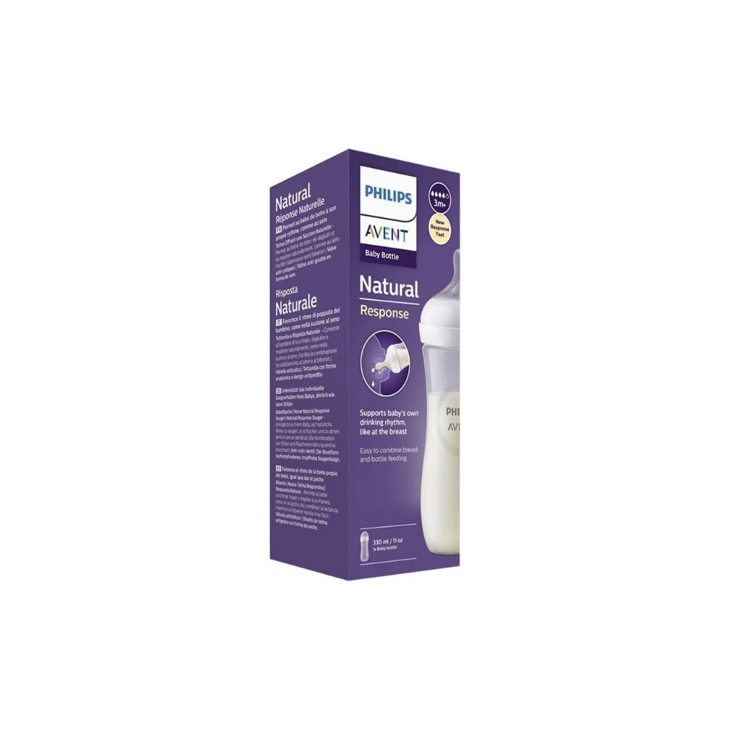 Philips AVENT Biberon Natural Response transparent 330 ml - 3 pièces