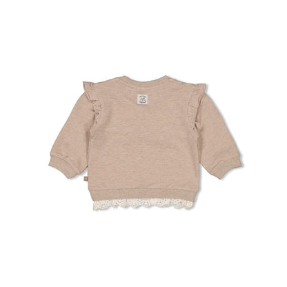 Feetje Sweater Better Together Taupe melange