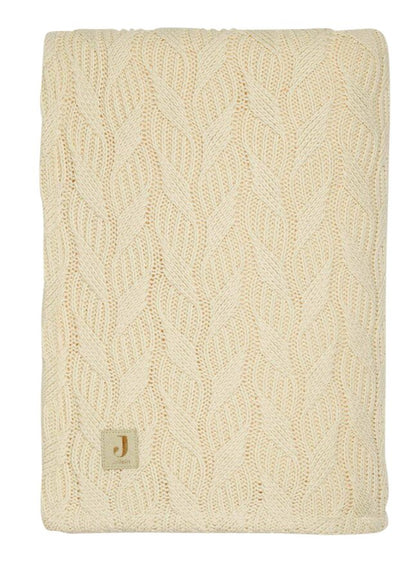 Jollein Couverture pour lit Spring Knit Fleece Ivory/Coral