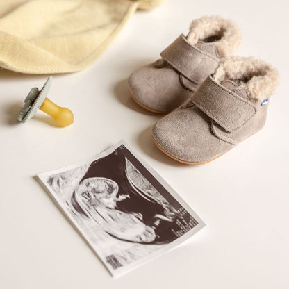 Stabifoot Chaussons bébé en cuir Niquel hiver