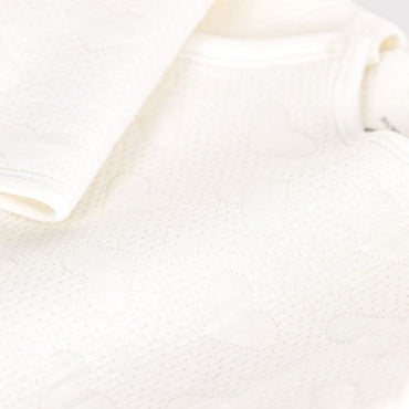 Petit Bateau Pyjama en tubic blanc